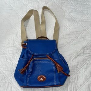Rare Dooney & Bourke LA Dodgers Backpack - Pebble leather.